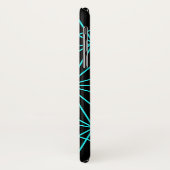 Initieel Monogram | Turquoise Geometrisch Ontwerp Case-Mate iPhone Case (Achterkant/links)