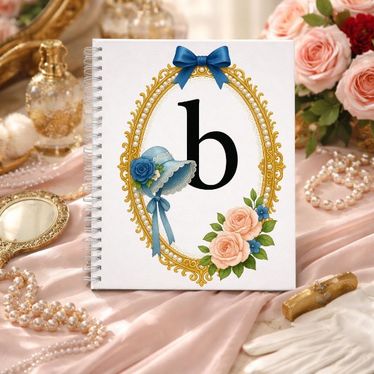 Initiële B Schrijven Persoonlijke Regency Notitieboek