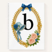 Initiële B Schrijven Persoonlijke Regency Notitieboek (Voorkant)