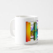 INITIËLE BLOEMEN B MONOGRAM KOFFIEMOK (Voorkant links)