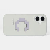 Initiële C Retro Pixel Art Monogram Foonhoes iPhone 16 Hoesje (Achterkant horizontaal)