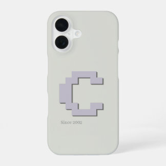 Initiële C Retro Pixel Art Monogram Foonhoes iPhone 16 Hoesje
