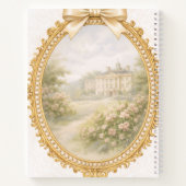 Initiële F Persoonlijk Cadeau Elegante Regency Notitieboek (Achterkant)