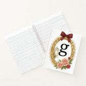 Initiële G Gepersonaliseerd Afstudeercadeau Regenc Notitieboek (Binnen)