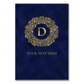 Initiële gouden Damask Klassiek Patroon  Kaart (Achterkant)