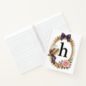 Initiële H Gepersonaliseerd Geschenk Voor Leraar R Notitieboek (Binnen)
