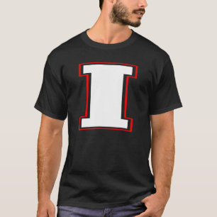 Initiële I Monogram I Letter I Hoofdletter Alfabet T-shirt