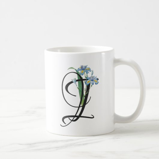 Initiële I, Vintage Iris Koffiemok (Rechts)