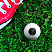 Initiële J monogram waterverf bloemen leraar Golfballen