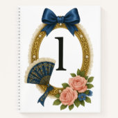 Initiële L Persoonlijke Elegante Regency Notitieboek (Voorkant)