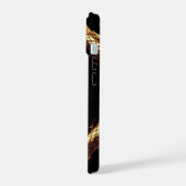 ✨ Initiële Letter Draak Sierlijke Cirkel Frame ✨ iPhone 15 Case (Linkerkant)