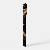 ✨ Initiële Letter Draak Sierlijke Cirkel Frame ✨ iPhone 15 Case (Rechterkant)