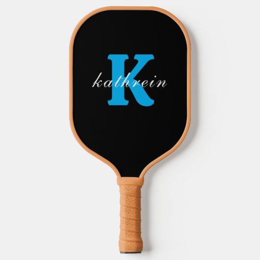 Initiële letter K Eenvoudig monogram moderne stijl Pickleball Paddle (Voorkant)