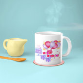 Initiële Letter KTeal Monogram Modern-happybirthda Mok