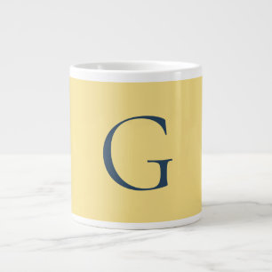 Initiële Letter Monogram Jasmine Leisteengrijs Eff Grote Koffiekop