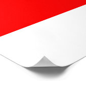 Initiële Letter Monogram Modern Stijlvol Poster (Hoek)