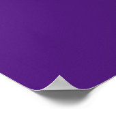 Initiële Letter Monogram Moderne Stijl Paars Poster (Hoek)