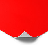 Initiële Letter Monogram Moderne Stijl Rood Wit Poster (Hoek)