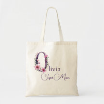 Initiële Monogram + Naam Super Moeder