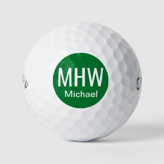 Initiële naam Groen Golfballen (Voorkant)