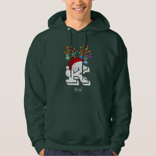 Initiële Naamovereenkomst Kerst Familie Hoodie
