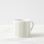 Initiële Neutrale Stofblauwe Streep Rustieke Boerd Espresso Kop (Voorkant rechts)