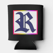 INITIËLE R ALFABET MONOGRAMME BLIKJESKOELER (Achterkant)