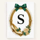 Initiële S Stijlvol Elegant Regency Notitieboek (Voorkant)