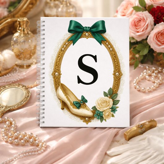 Initiële S Stijlvol Elegant Regency Notitieboek