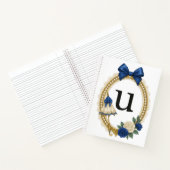 Initiële U Persoonlijke Elegante Regency Notitieboek (Binnen)