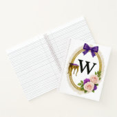 Initiële W Bureaustoel Elegante Regency Notitieboek (Binnen)