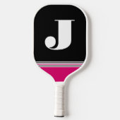Initiële Zwarte Pickleball Paddle (Achterkant)