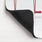 Injectie met rood hart muismat (Hoek)