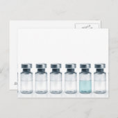 Injectieflacons met geneesmiddel voor injectie. Di Briefkaart (Voorkant / Achterkant)