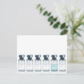 Injectieflacons met geneesmiddel voor injectie. Di Briefkaart (Staand voorkant)