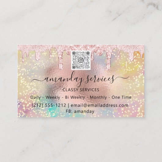 Injecties met Holograaf Studio Roos QRCode Visitekaartje (Achterkant)