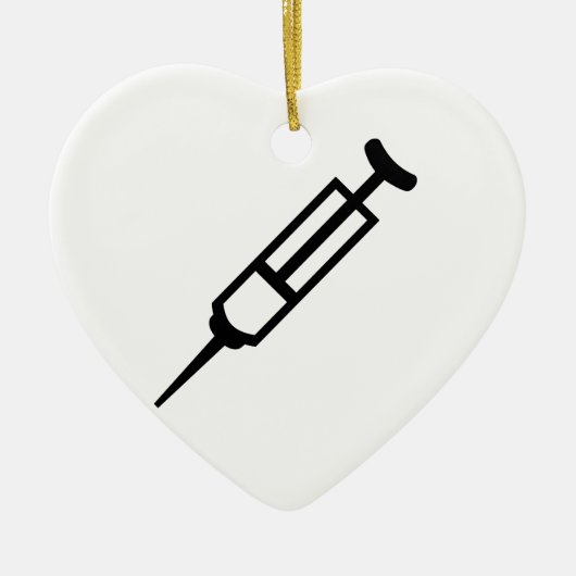 Injectiespuit Keramisch Ornament (Voorkant)