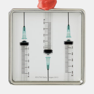 Injectiespuiten 3 metalen ornament