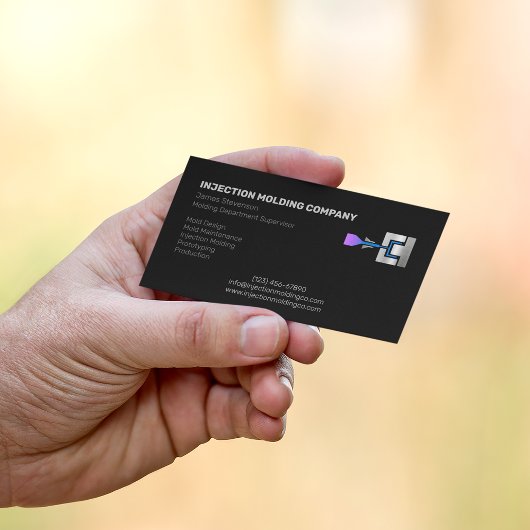 Injection Molding Company Visitekaartje