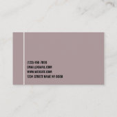  Injector esthetische zurgen Plastic chirurgie  Visitekaartje (Achterkant)