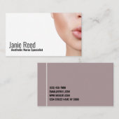  Injector esthetische zurgen Plastic chirurgie  Visitekaartje (Voorkant / Achterkant)