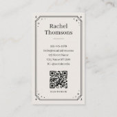 Injector Ivory Celestial Tarot QR Lay-out Visitekaartje (Achterkant)
