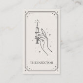Injector Ivory Celestial Tarot QR Lay-out Visitekaartje (Voorkant)