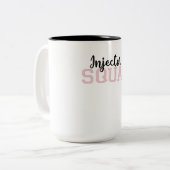 Injector Squad Med Spa Cosmetic Injector Tweekleurige Koffiemok (Voorkant links)