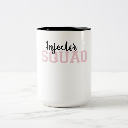 Injector Squad Med Spa Cosmetic Injector Tweekleurige Koffiemok (Center)