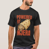 Injera Brood Ethiopische Voedsel Pannenkoek Injera T-shirt (Voorkant)
