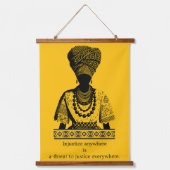 Injustice Anywhere Justice Everywhere Wood Wall  Hangend Wandkleed (Voorkant)