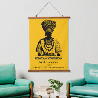 Injustice Anywhere Justice Everywhere Wood Wall  Hangend Wandkleed