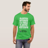 Injustice/Green Justice T-shirt (Voorkant volledig)