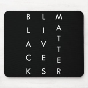 Injustice heeft de Black Lives Movement-sticker on Muismat